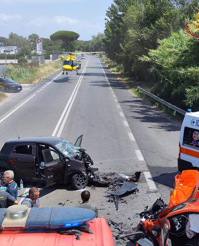 incidente aurelia ferite scontro auto e1690378975850