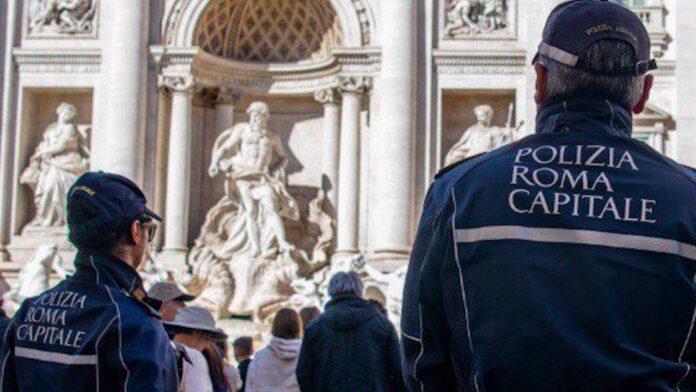 Tenta di arrampicarsi sulla Fontana di Trevi: maxi multa per 27enne