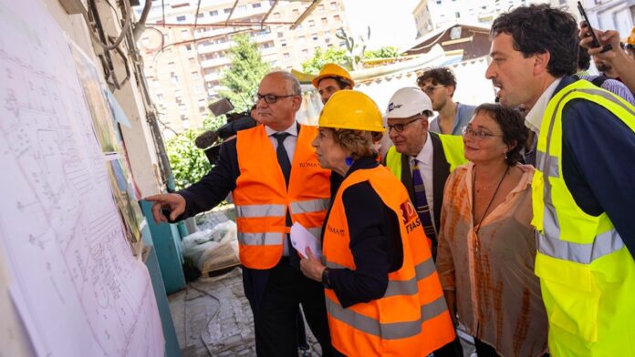 Roma, sopralluogo nel cantiere di Porto Fluviale: fine lavori nel 2026