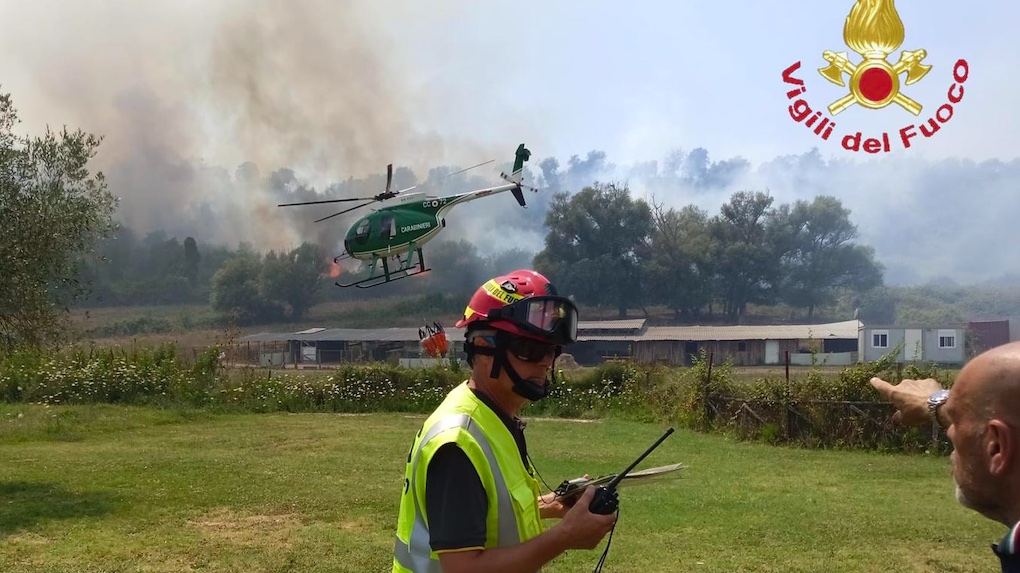 RadioRoma.it | incendio Santa Maria Galeria