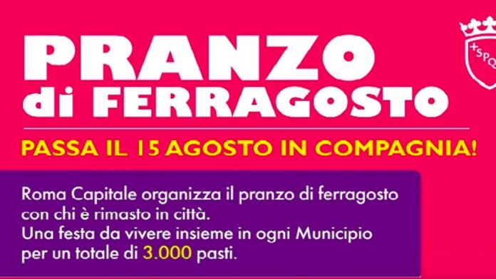 Pranzo di Ferragosto a Roma, 3mila posti per chi è rimasto solo in città: come prenotare